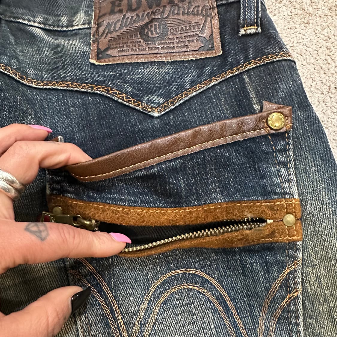 에드윈 EXS403 익스클루시브 빈티지 웨스턴 팬츠(32) 상품이미지4