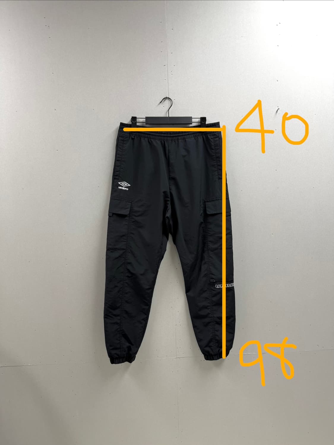 남성 80 L / 엄브로 헤리티지 조거팬츠 블랙 상품이미지2