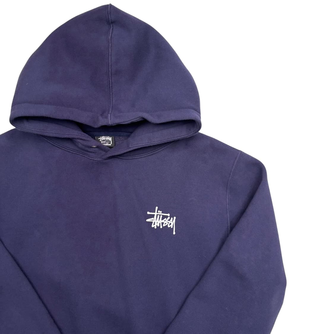 스투시 베이직 빅 로고 네이비 후드티 L 상품이미지5