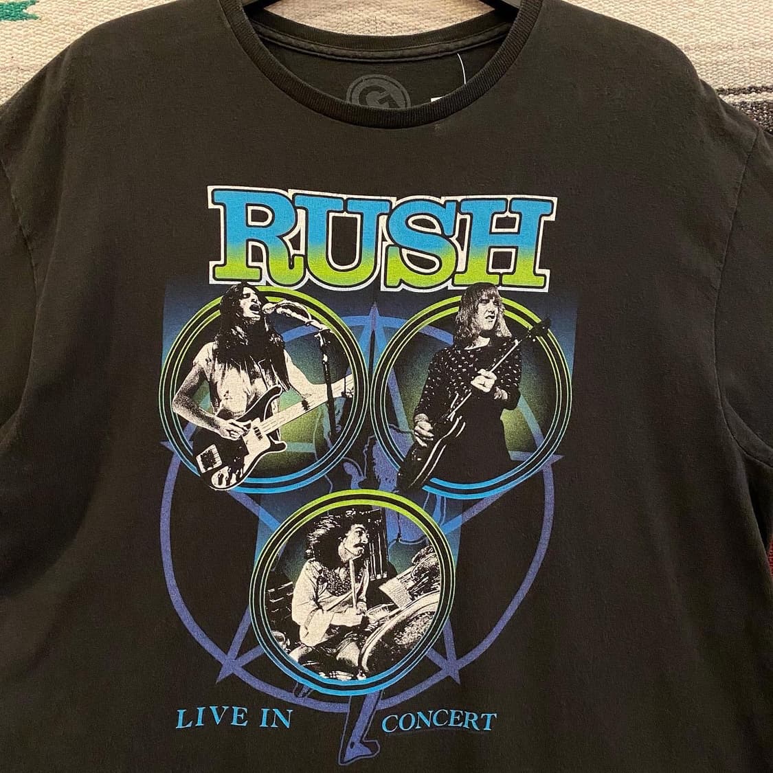 레어 00s USA G 러쉬 RUSH 락티셔츠 상품이미지6