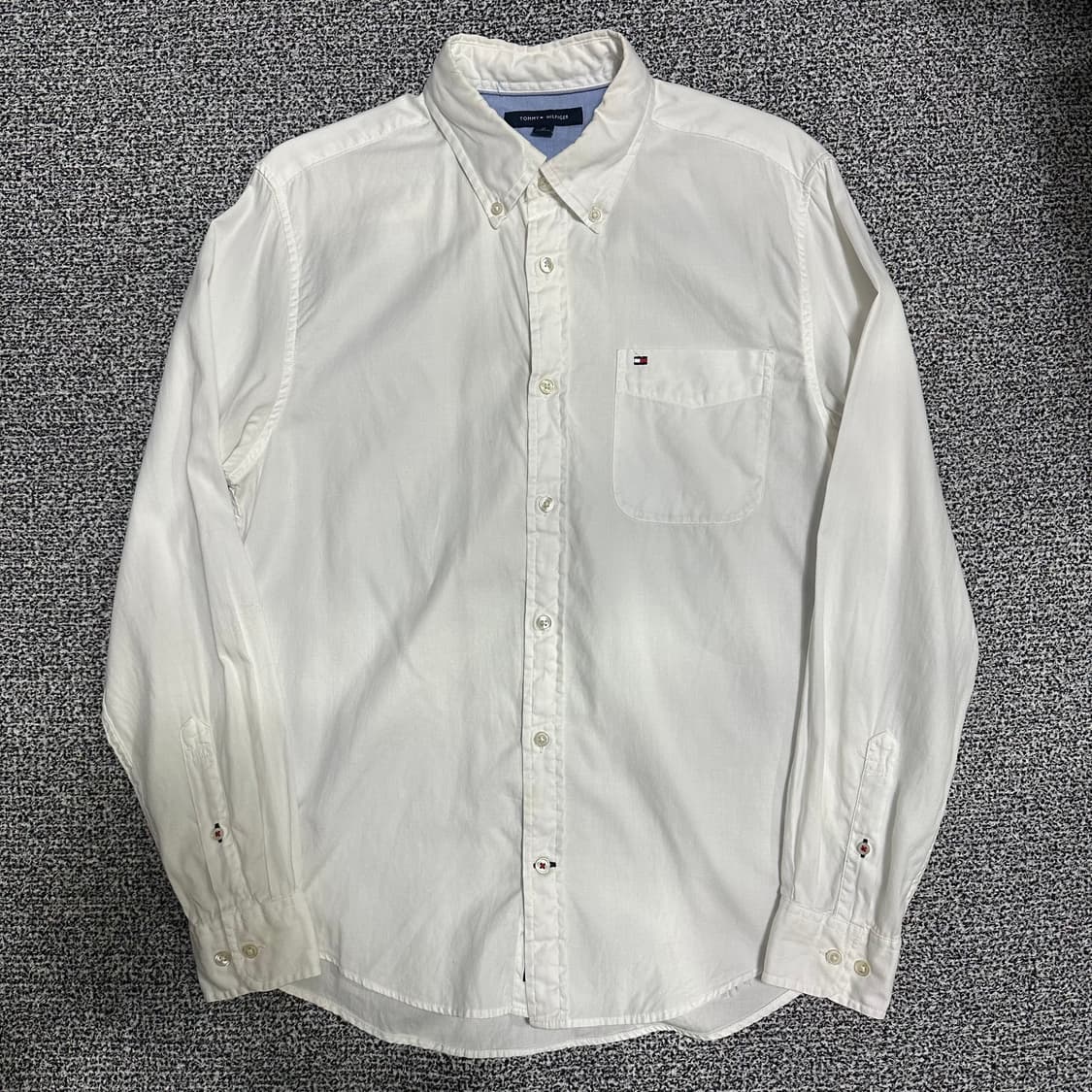 (M) 타미힐피거 흰색 옥스포드 셔츠 남방 상품이미지1