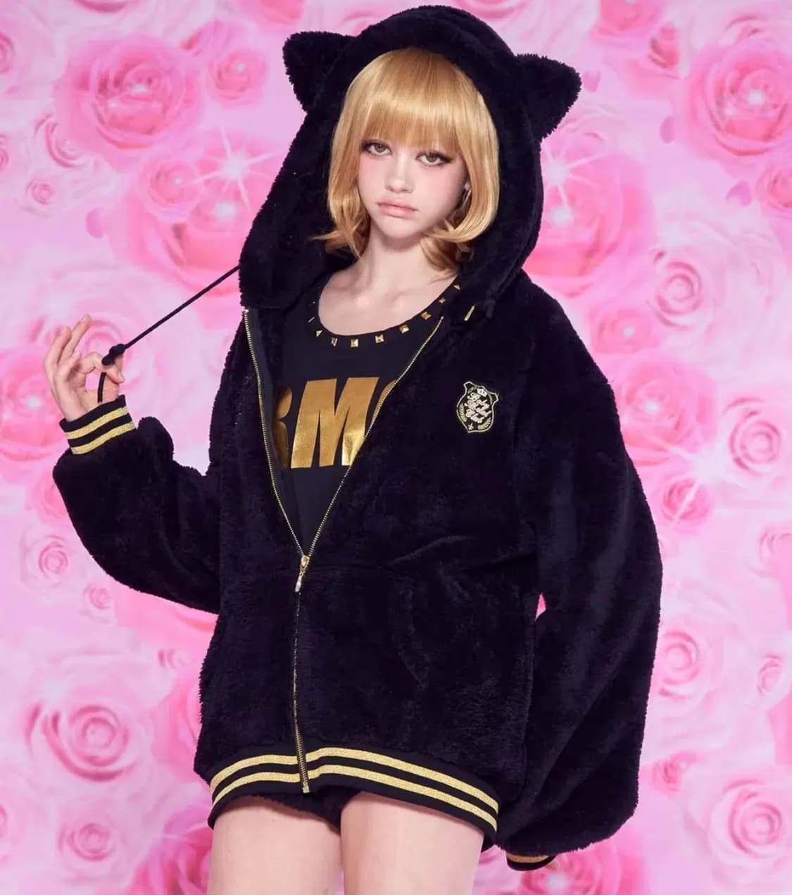 베이비메탈클럽 Marshmellow fur jacket black 상품이미지1