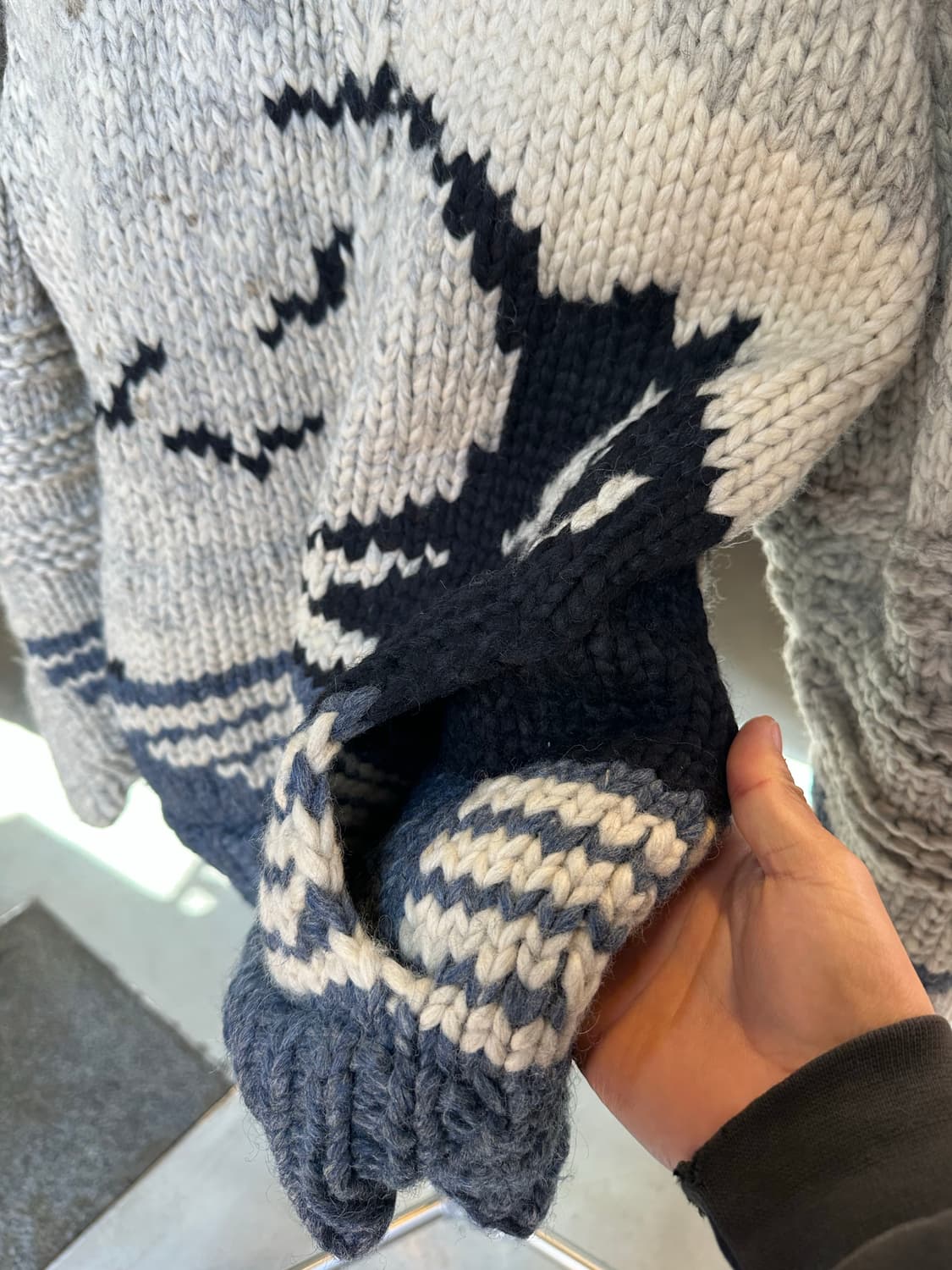 캐나다 헤비 울 코위찬 스웨터 상품이미지7