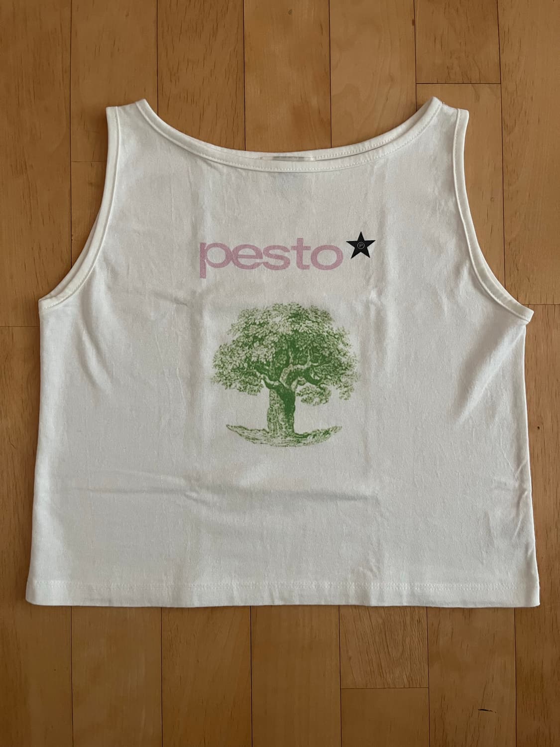 pesto 트리 슬리브리스 탑 (WHITE) 상품이미지2