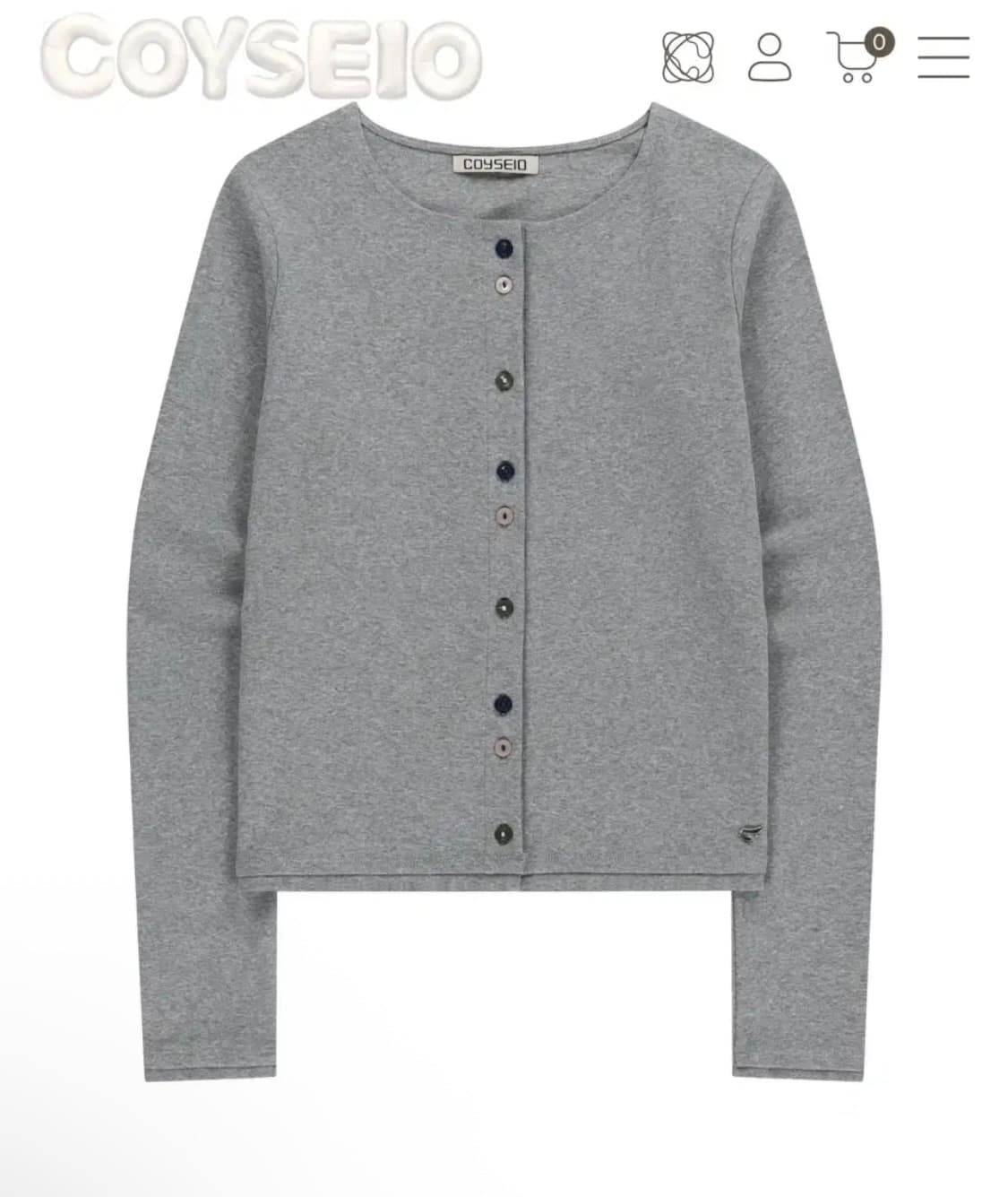 코이세이오 로우엣지 가디건 상품이미지1