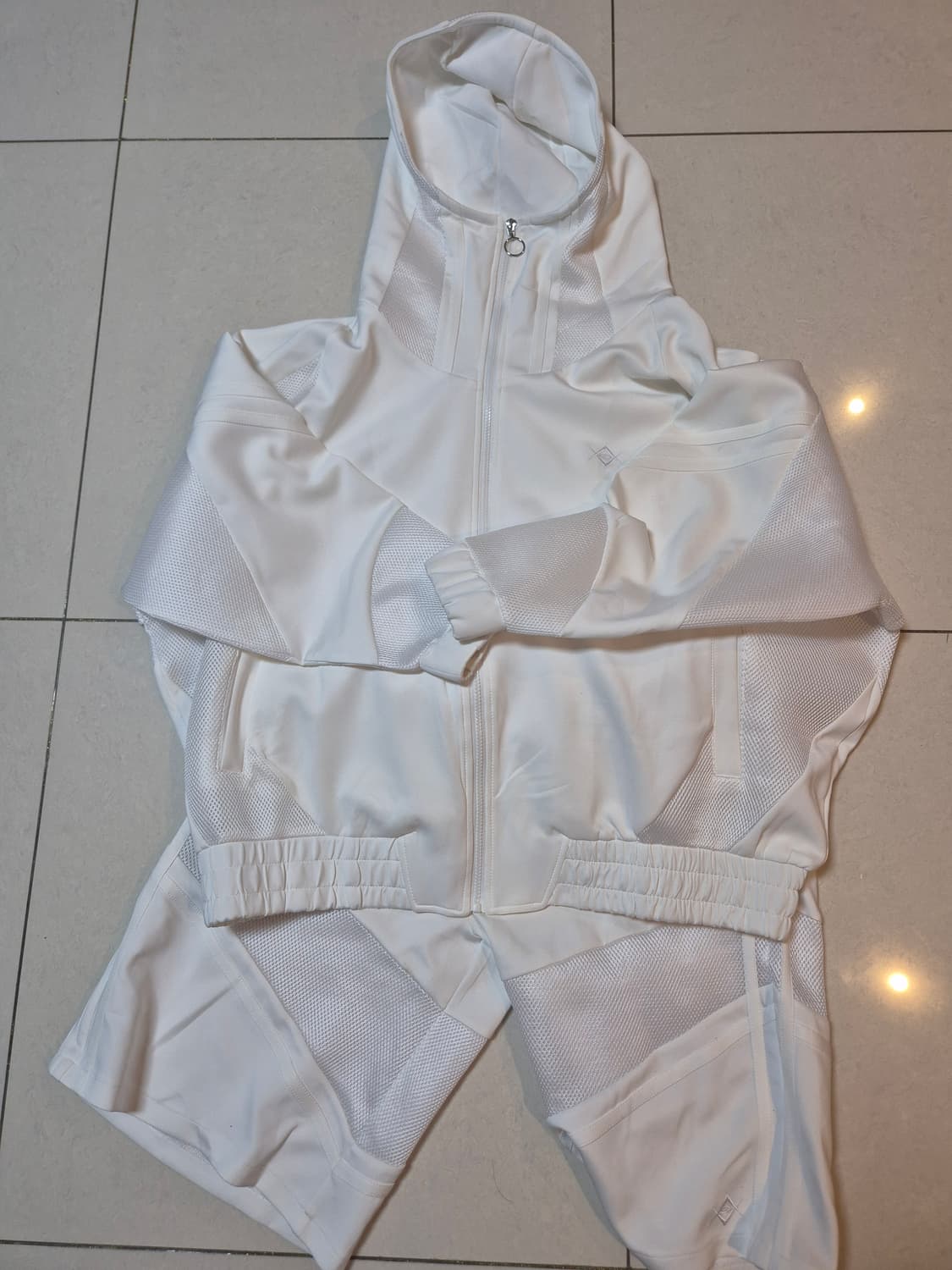 레플렘 매쉬전환 하이넥 져지 파카 + 쇼츠 셋업 상품이미지3