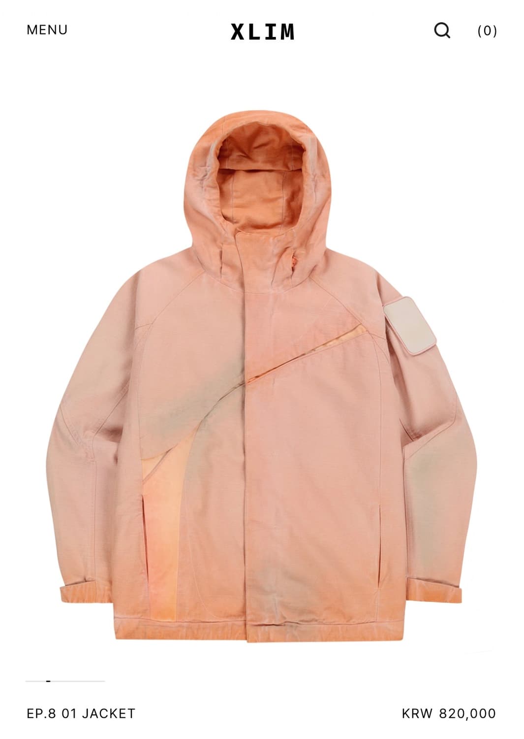 Ep.8 01 Jacket washed peach S사이즈 상품이미지2