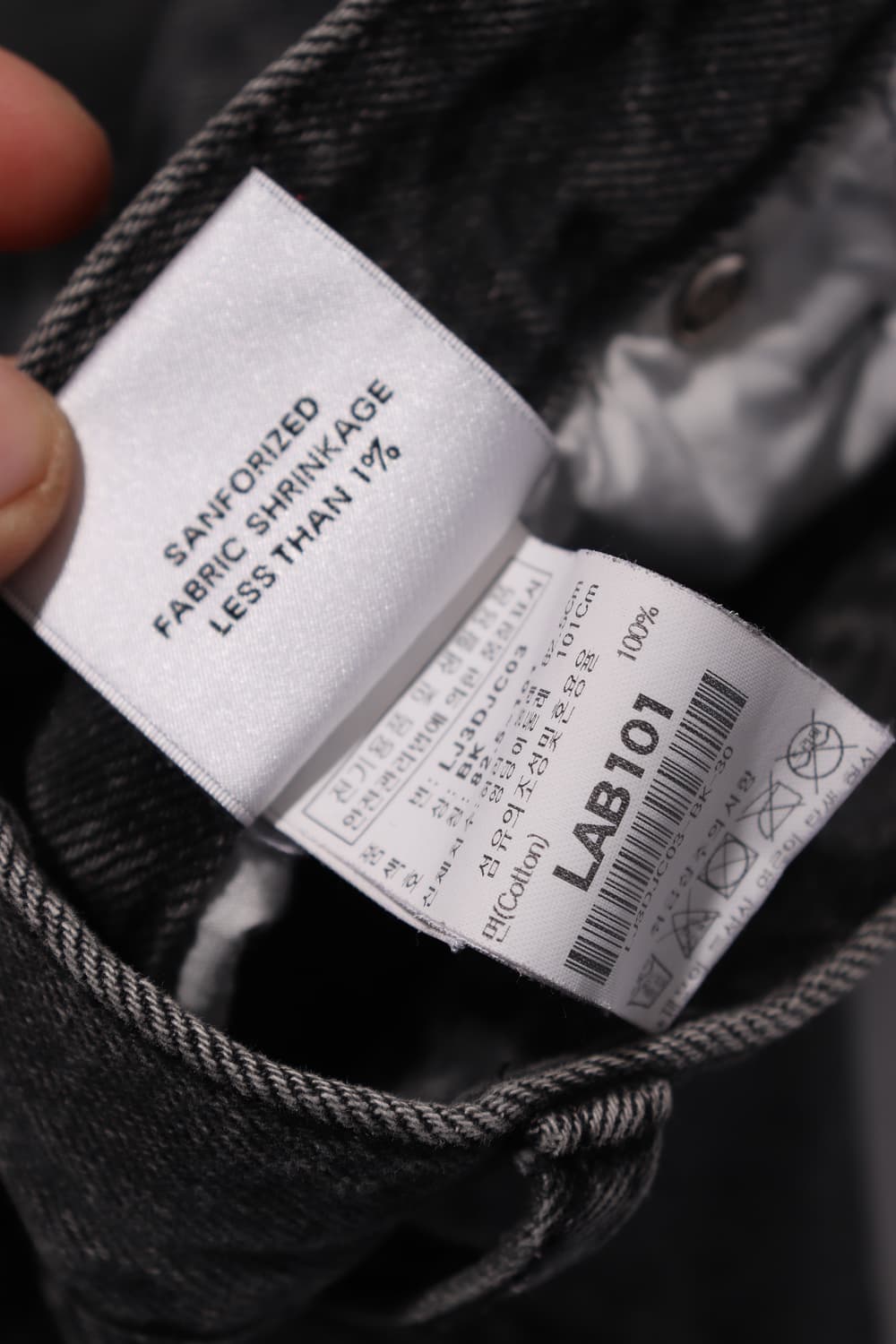 LAB101 랩원오원 9부 슬림스트레이트 핏 데님 팬츠 size 30 상품이미지5