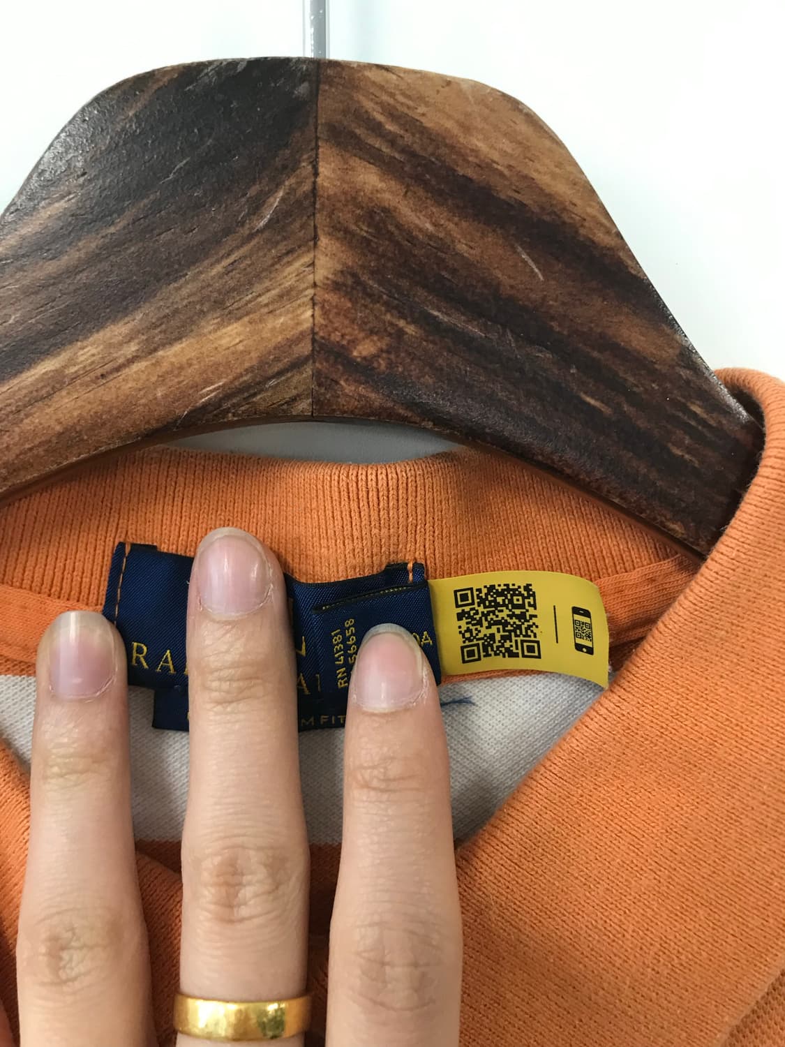 폴로 랄프로렌 자수로고 단가라 피케 반팔 카라 티셔츠 상품이미지5