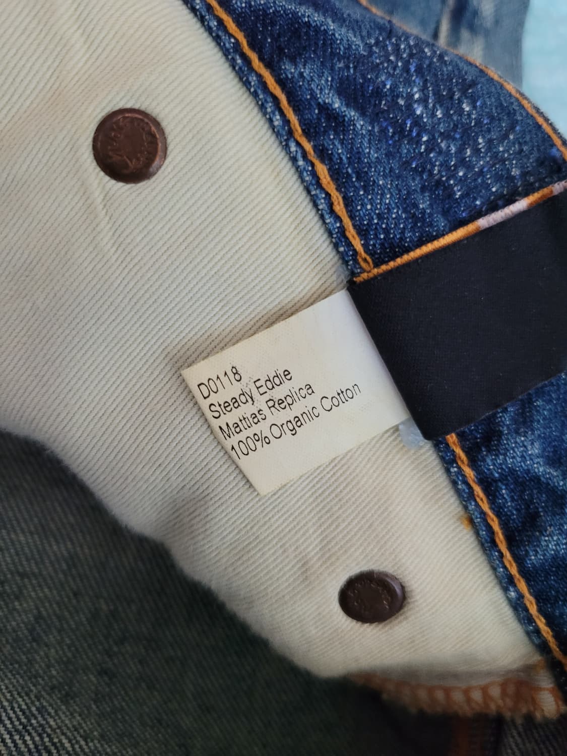 누디진 Nudie jeans 
스테디에디 마티아스레플리카 레귤러스트레이트 상품이미지7