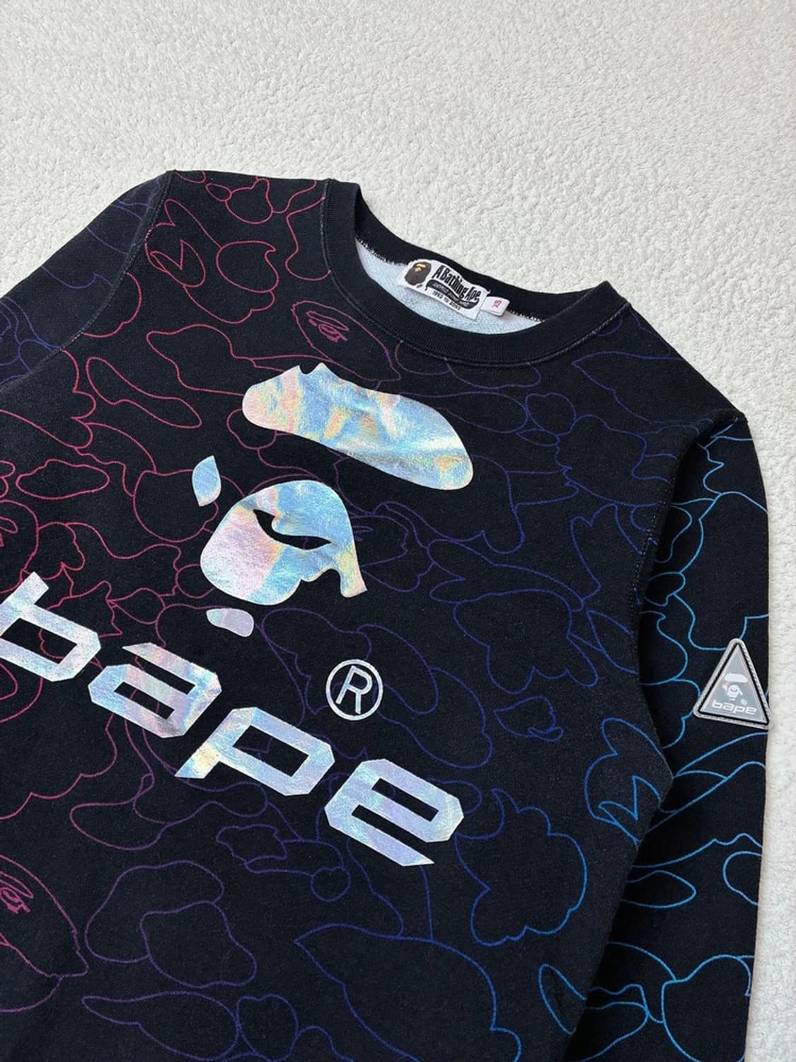 베이프 16FW 펜슬카모 사루 로고 맨투맨 PN5727    상품이미지2