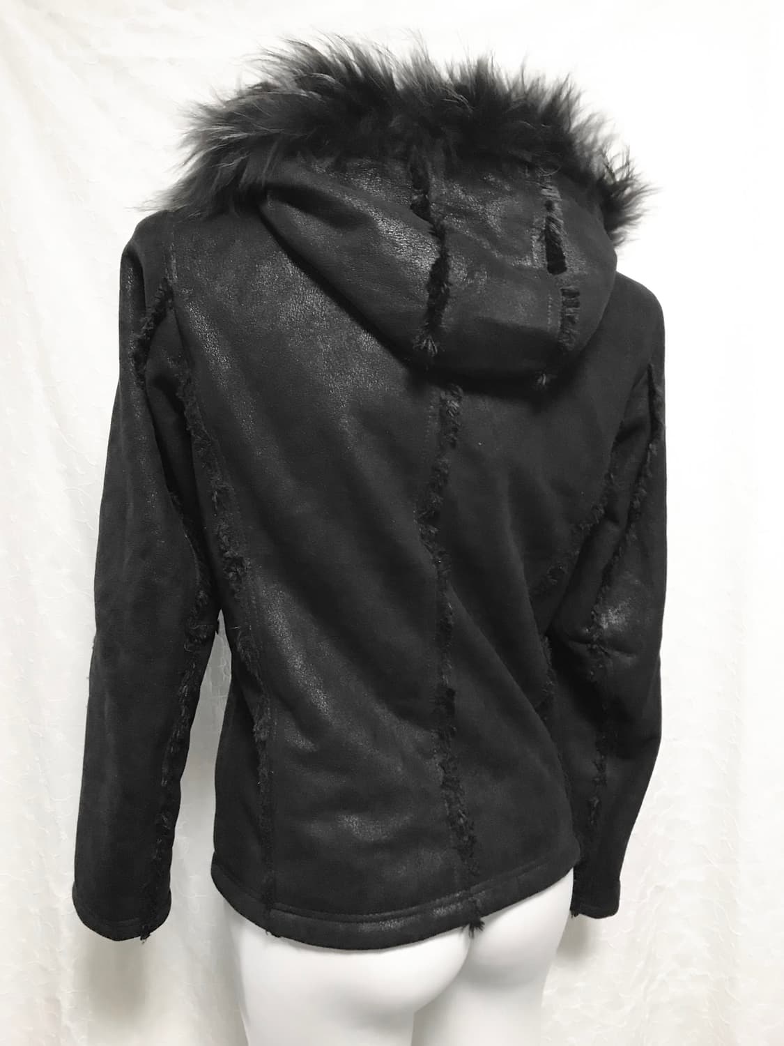 택포•빈티지 fuga 시어링 라쿤퍼 후드 n2b 무스탕 자켓 상품이미지3