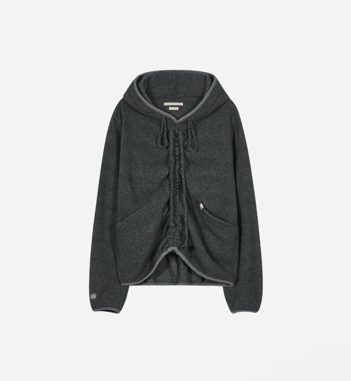 타입서비스 후드 플리스 차콜 상품이미지1