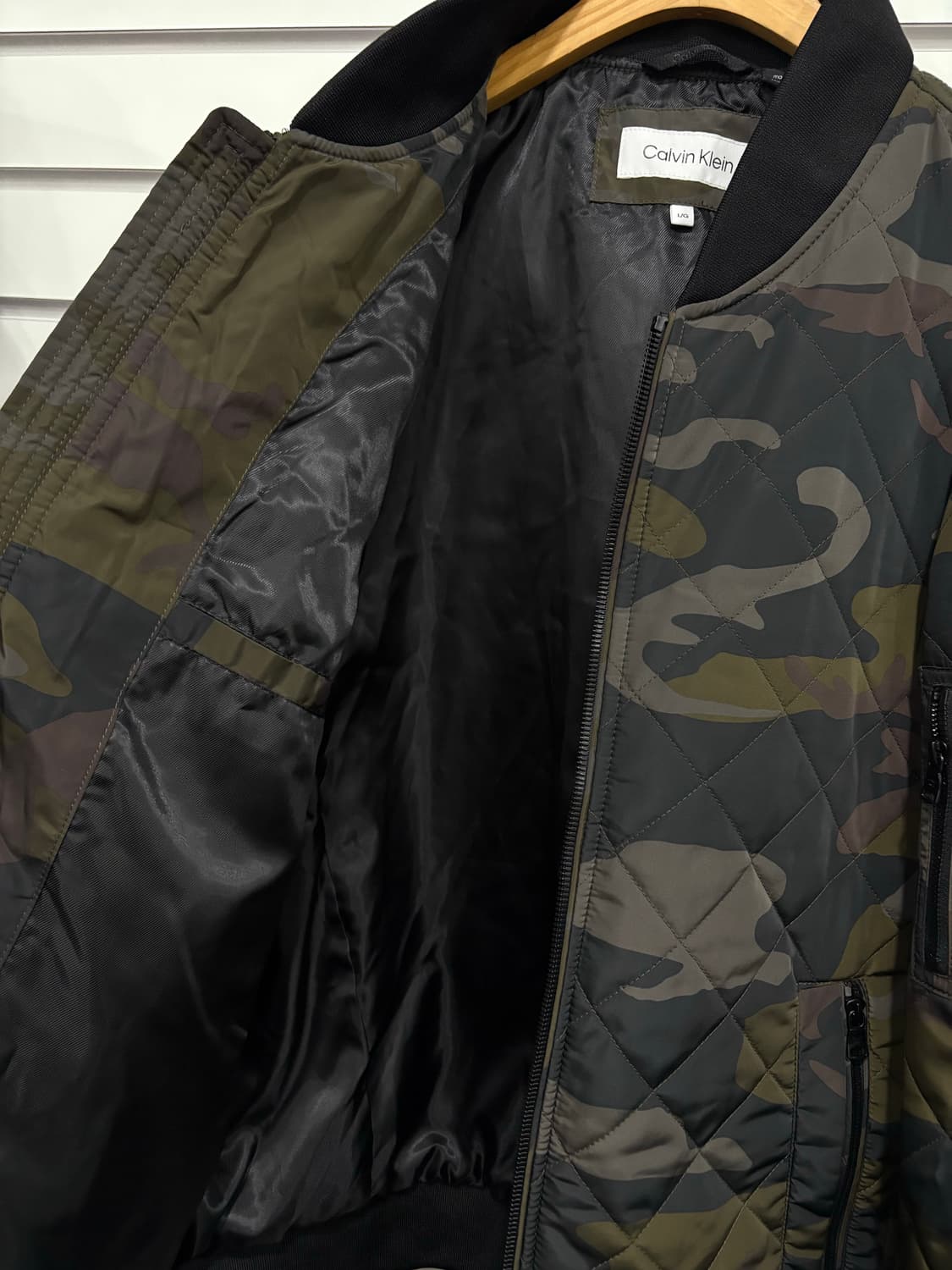 Calvin Klein 카모 밀리터리 봄버 자켓 L 상품이미지4