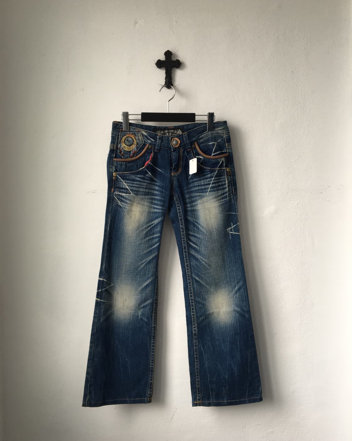 Red pepper back pocket point denim pants 상품이미지2