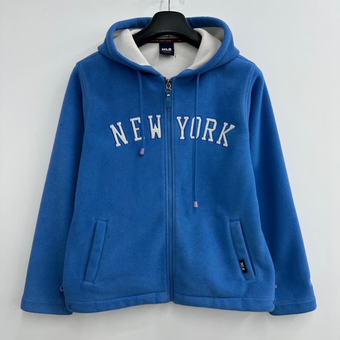 95 MLB 여자 루즈핏 후리스 후드집업 자켓 상품이미지1