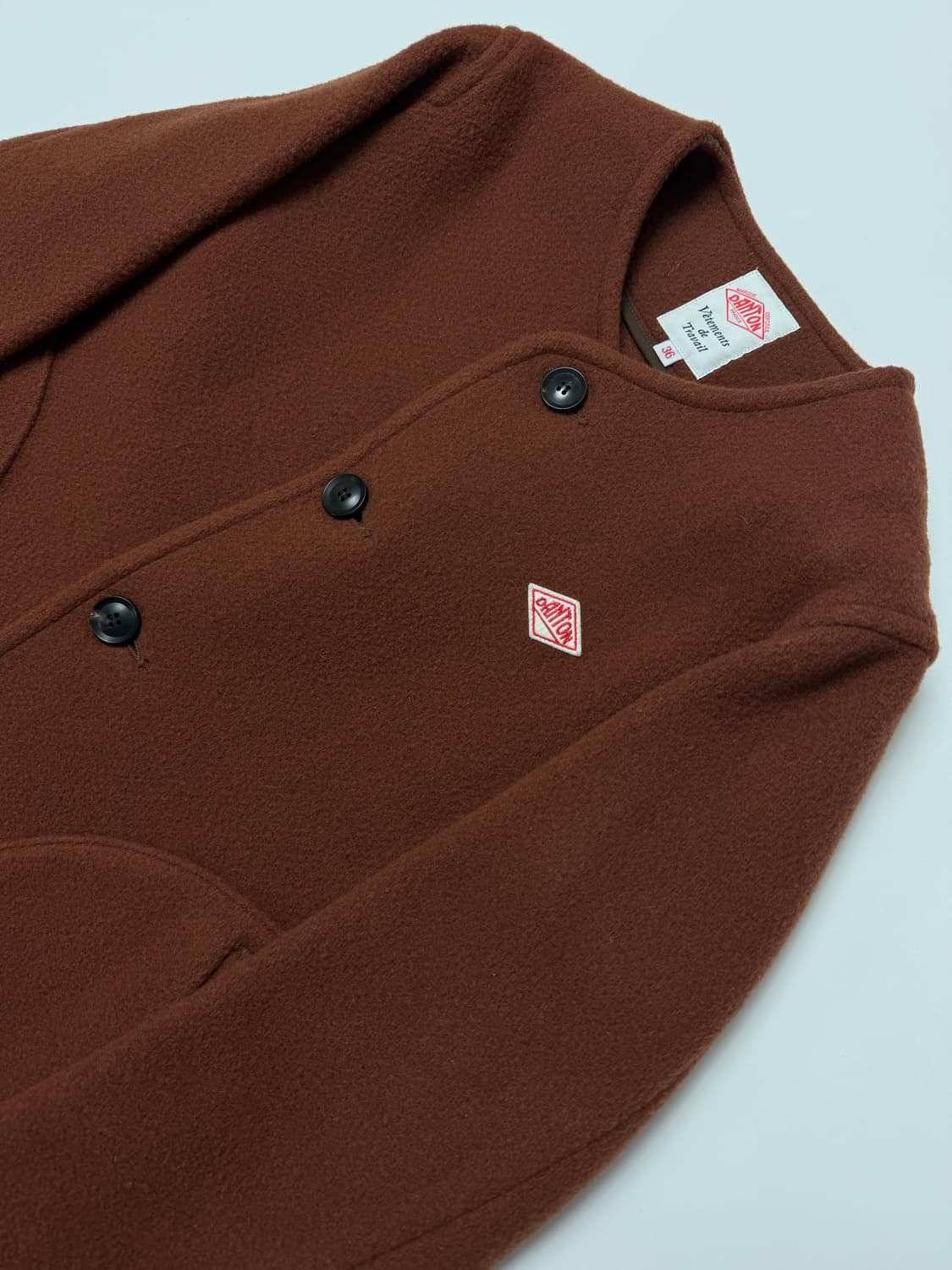 단톤 노카라 울자켓 36 size 상품이미지2