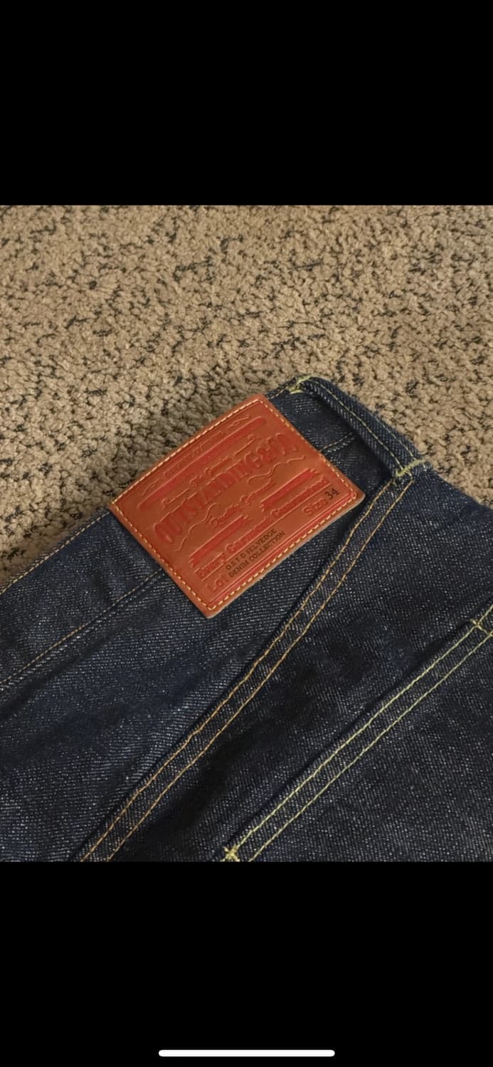 아웃스탠딩 40s 셀비지 데님 팬츠 인디고 라지 L 사이즈 상품이미지3