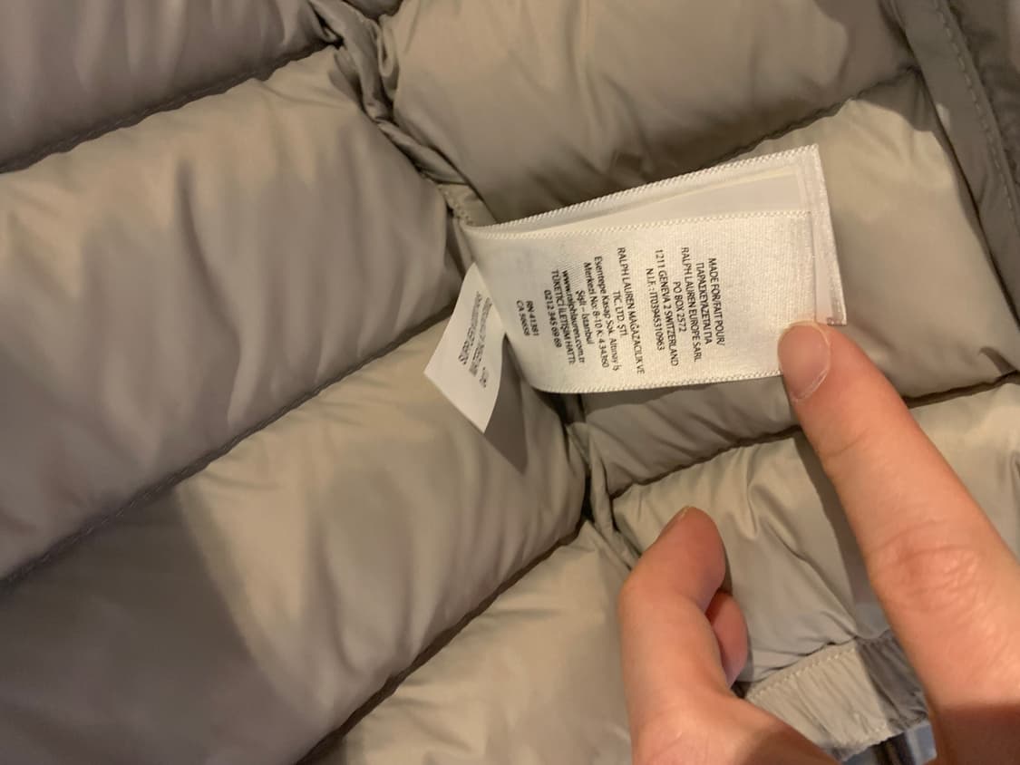 폴로 경량패딩 그레이 (매장정품) 병행x 상품이미지5