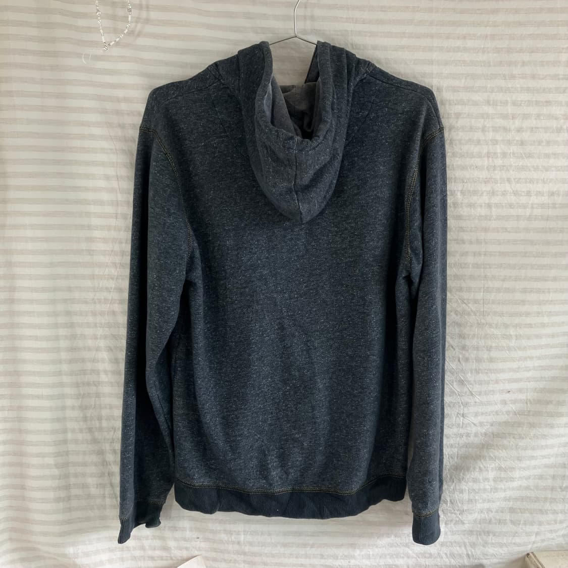 빈티지 노이즈 그레이 스티치 후드 집업 976 y2k 스트릿 갸루 펑키  상품이미지2