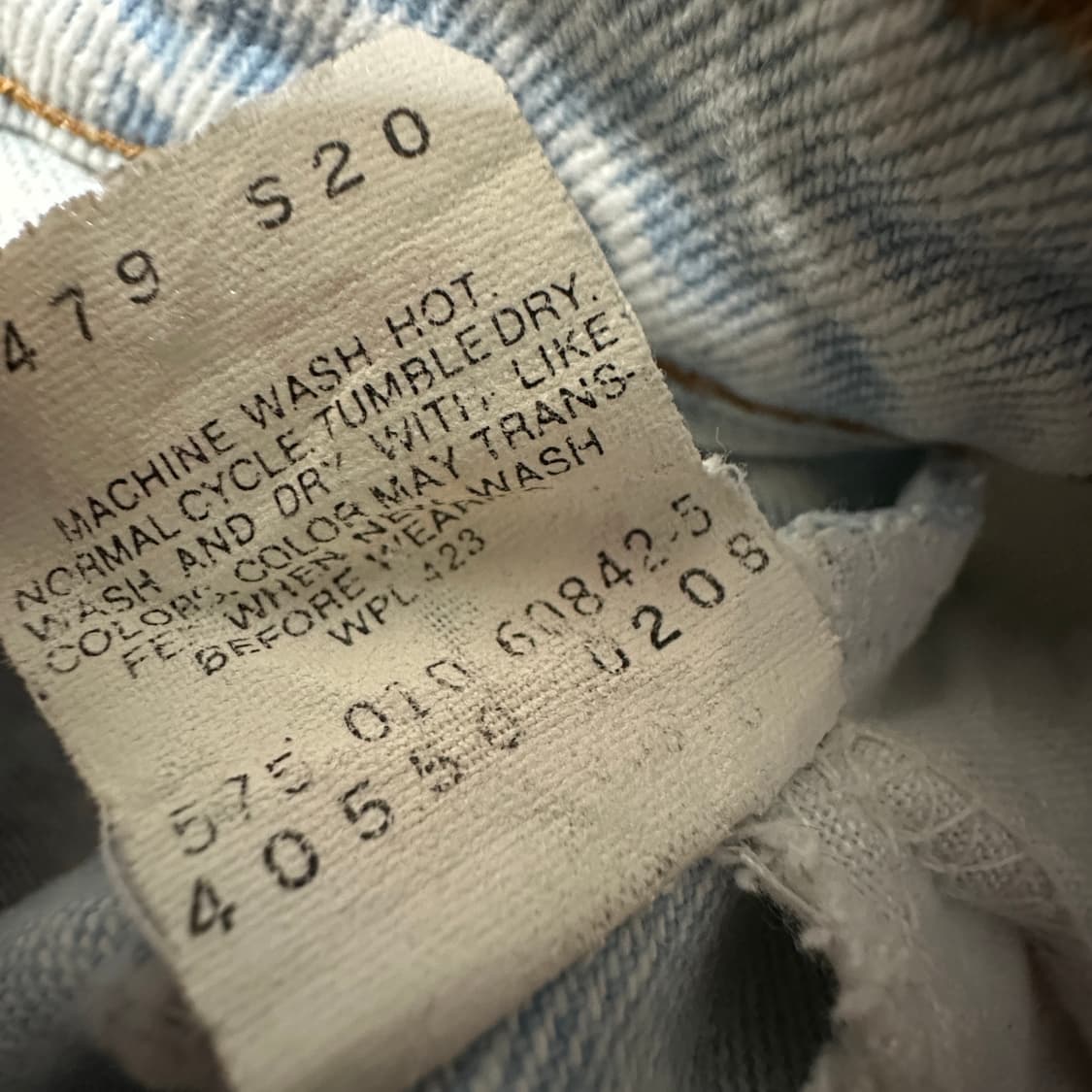 LEVI'S 550 90's usa made orangetab denim 상품이미지5