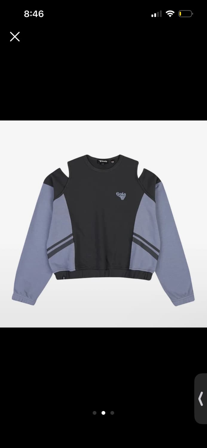 W TRACK BLOCK SWEAT CUT-OFF TOP  상품이미지2