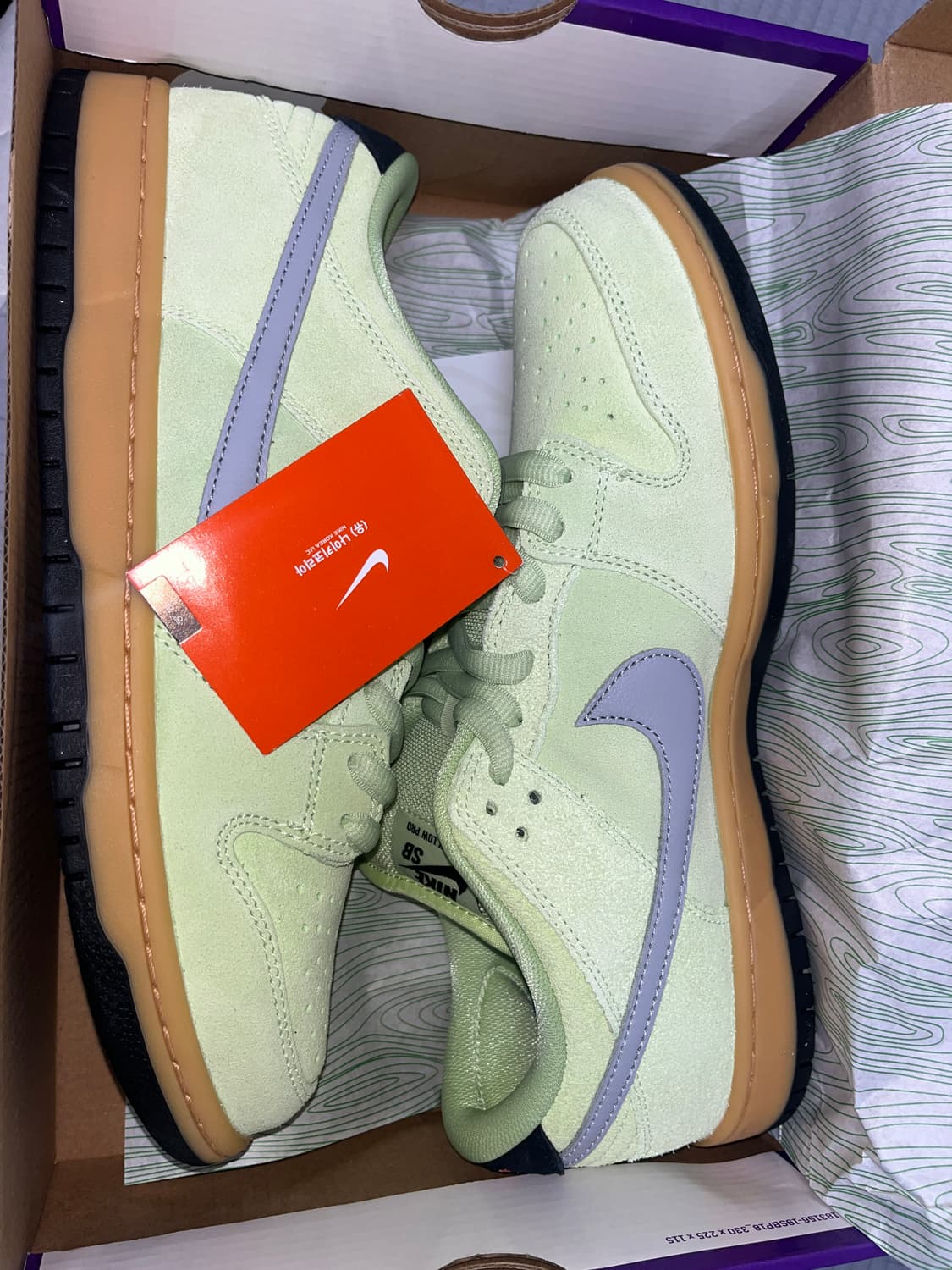 Nike 덩크 sb 버두고 마운틴 (리퀴드 라임) 290 상품이미지1