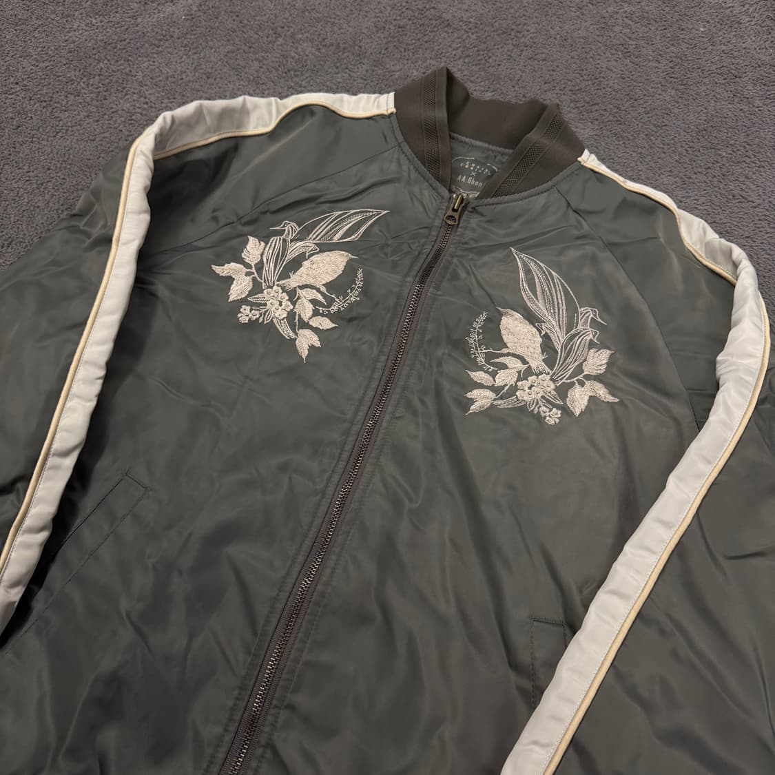 [정품/95] 크리스크리스티 올드스쿨 빈티지 플라워 자수 스카쟌 자켓 상품이미지1