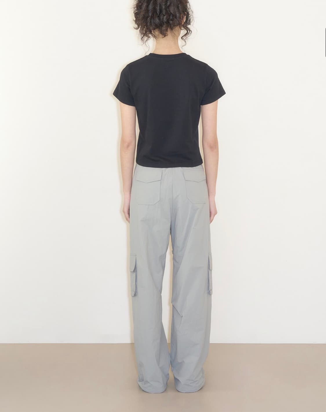 일리고 나일론 스트링 카고 팬츠 그레이 상품이미지3