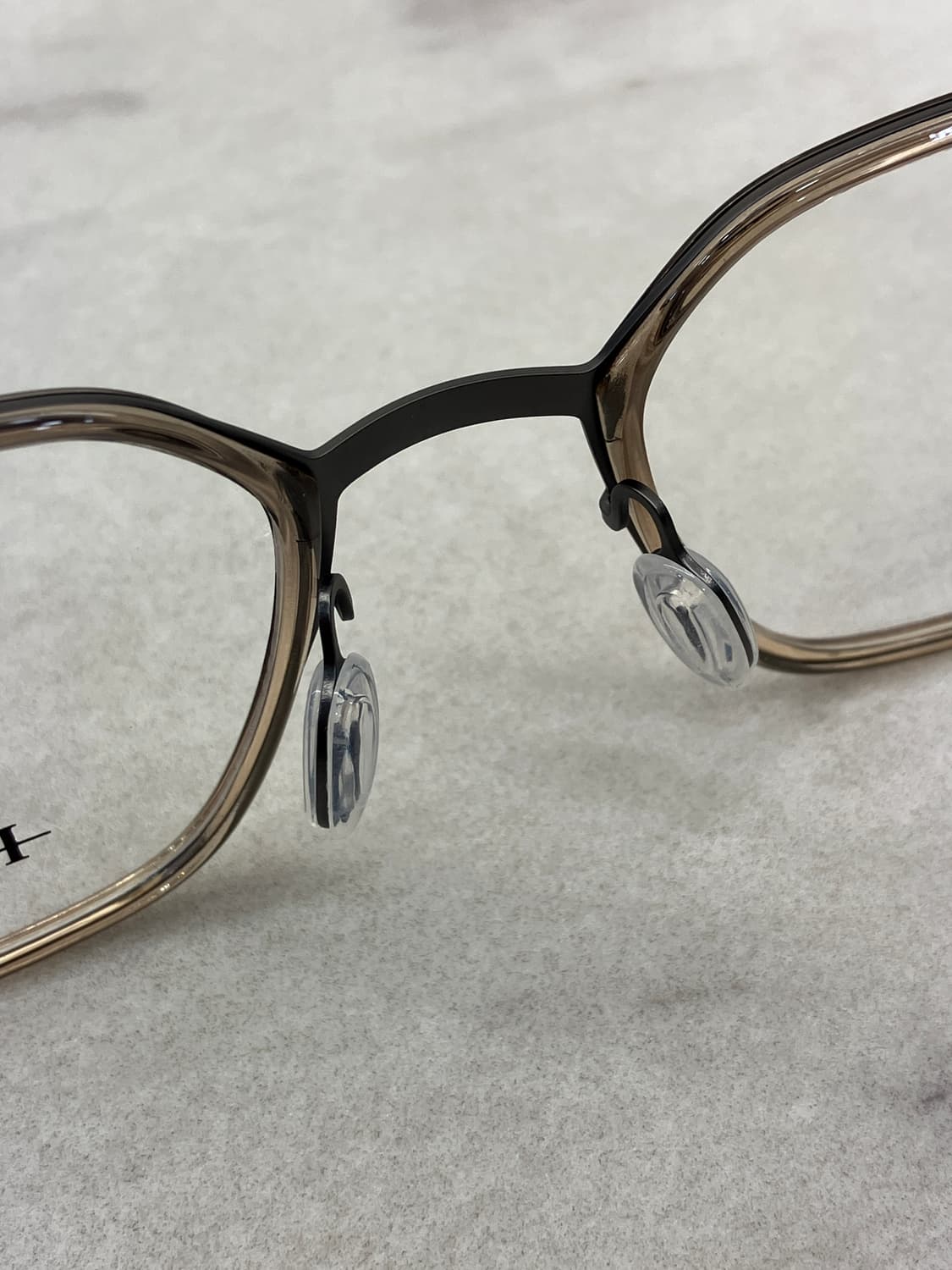 하츠 Hatz 차콜 클리어 투톤 솔텍스 웰링턴 메탈테 안경 상품이미지4