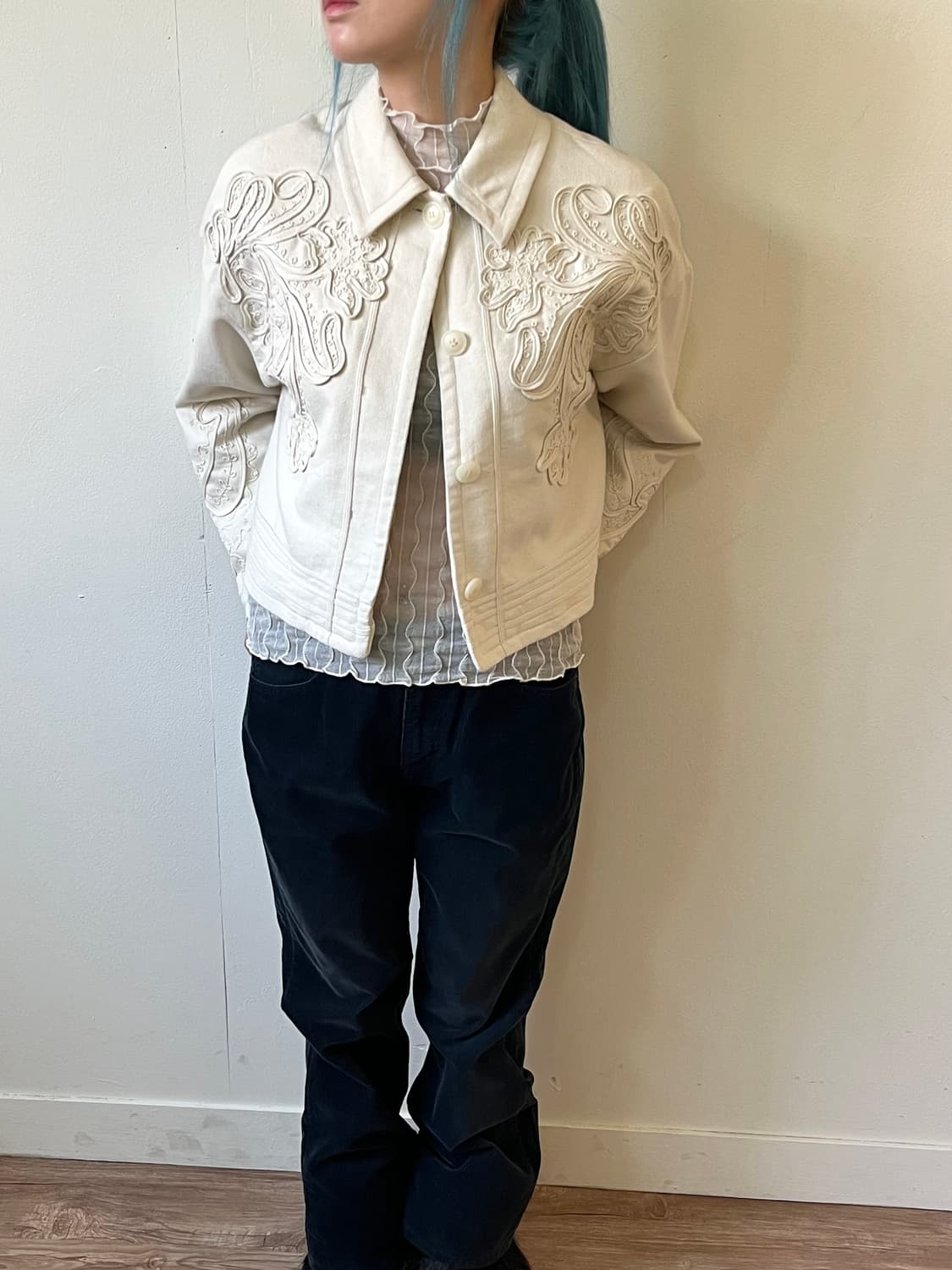 MOUSSY 페이즐리 크롭 자켓 상품이미지4