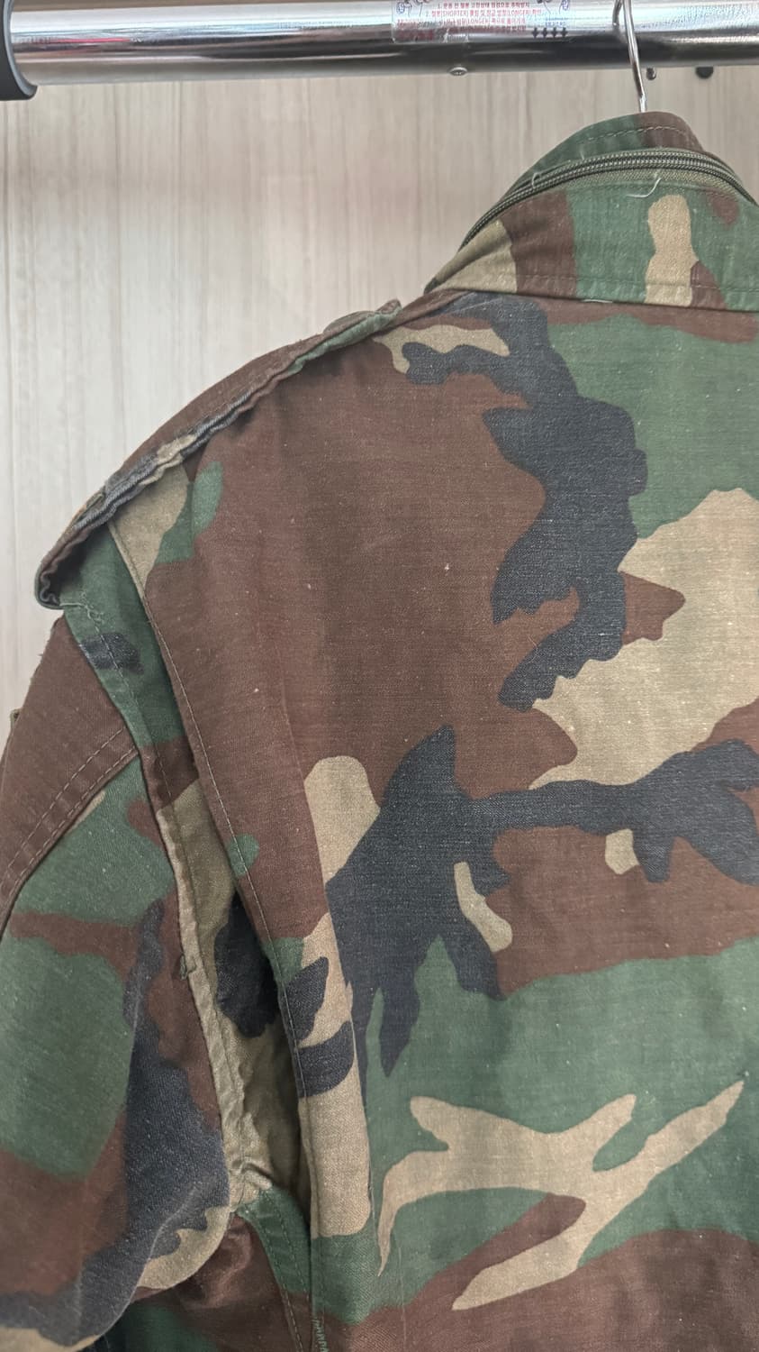 M65 80s 필드자켓 우드랜드 카모 소령 계급장 S Short  상품이미지7