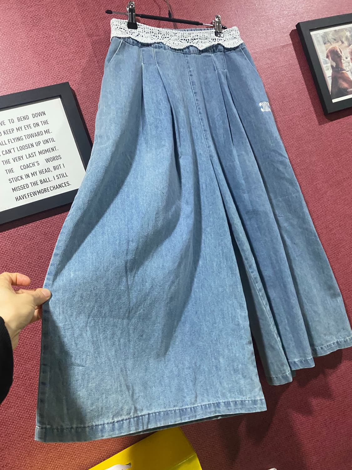 CELINE st 데님 와이드 팬츠 상품이미지3