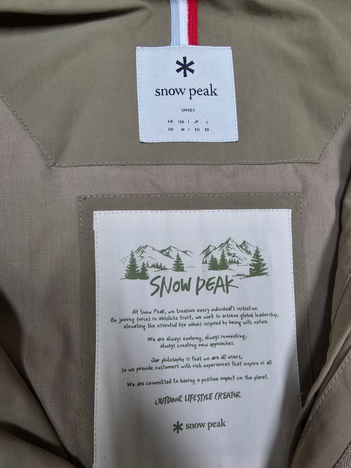 스노우피크 남여공용 피쉬테일 야상 상품이미지4