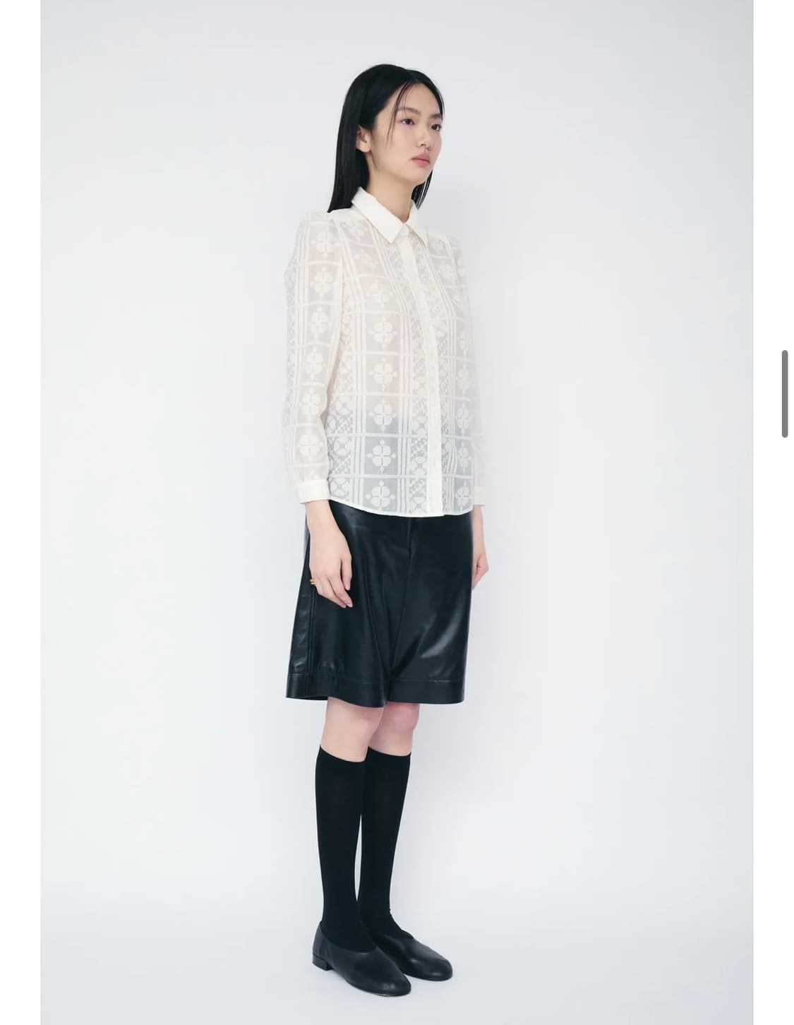 COSMOSS PUFF LACE SHIRT  상품이미지4