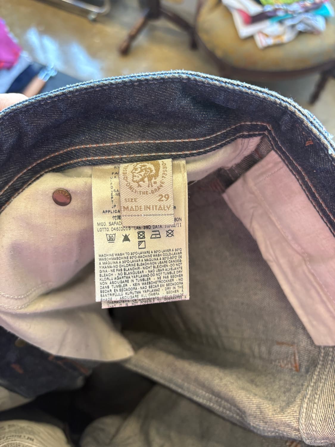 Diesel 이태리 생산 데님 상품이미지5