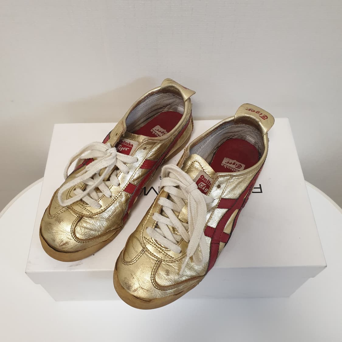 빈티지 오니츠카타이거 멕시코 골드 스니커즈 상품이미지5
