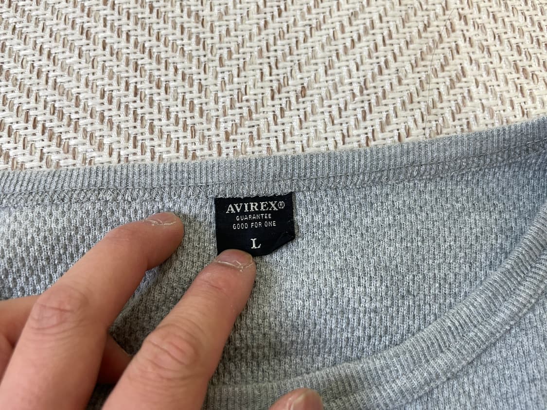 Avirex 아비렉스 와플 롱슬리브  J03423 상품이미지3