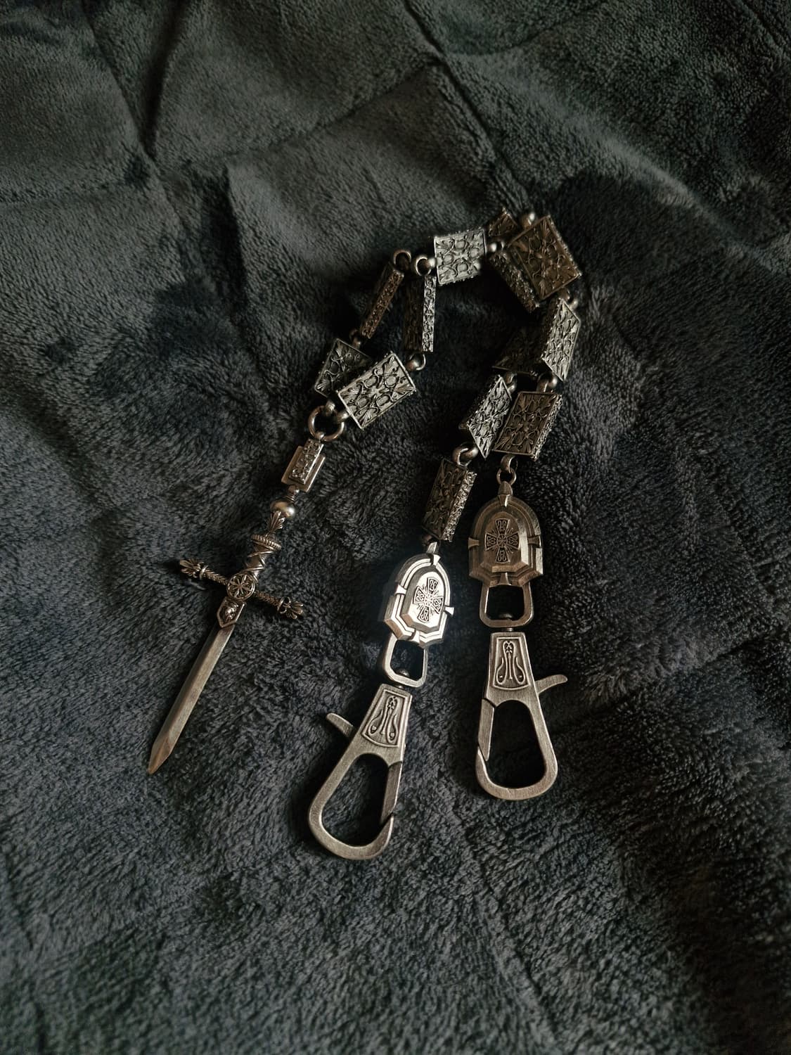 (1회착) 언더마이카 소드 참 실버 체인 상품이미지1