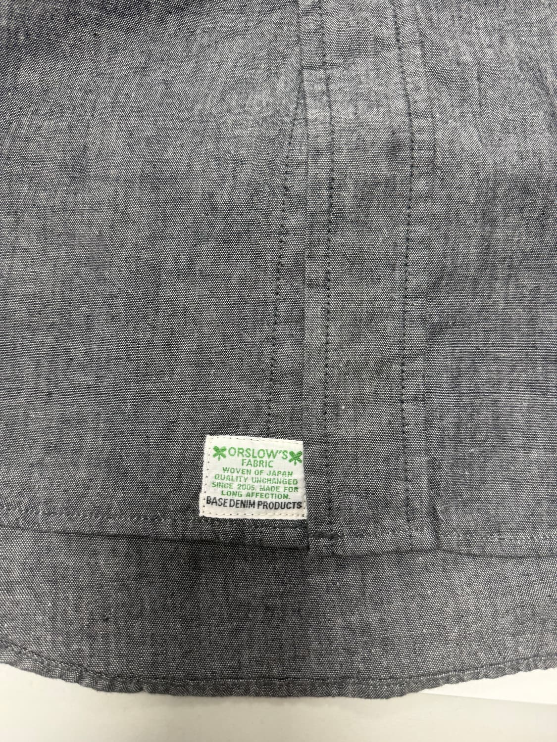 Orslow - Chambray Work Shirt - Black 상품이미지3