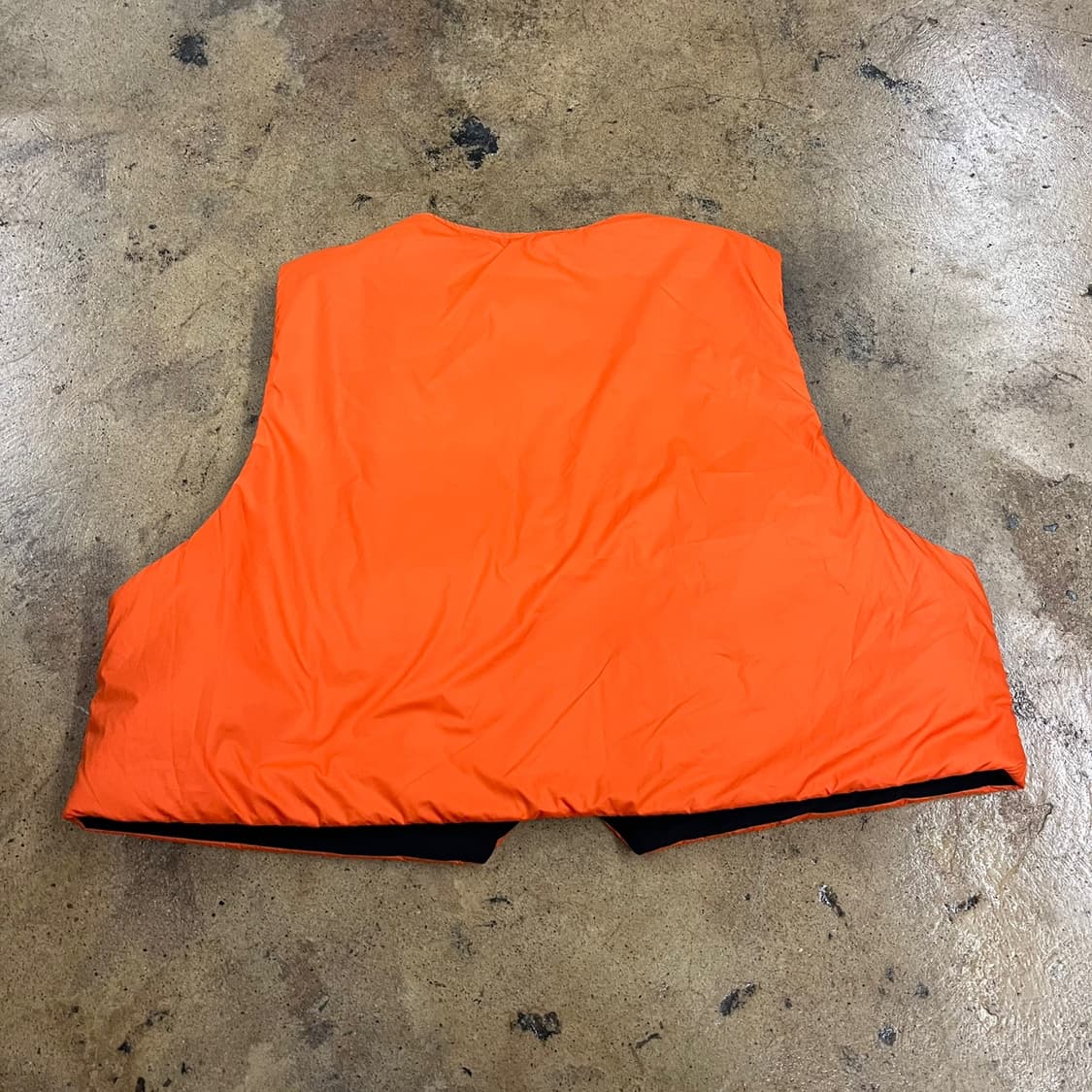 [정품/2XL] 아디다스 오렌지 블랙 패딩 조끼 b17 상품이미지3