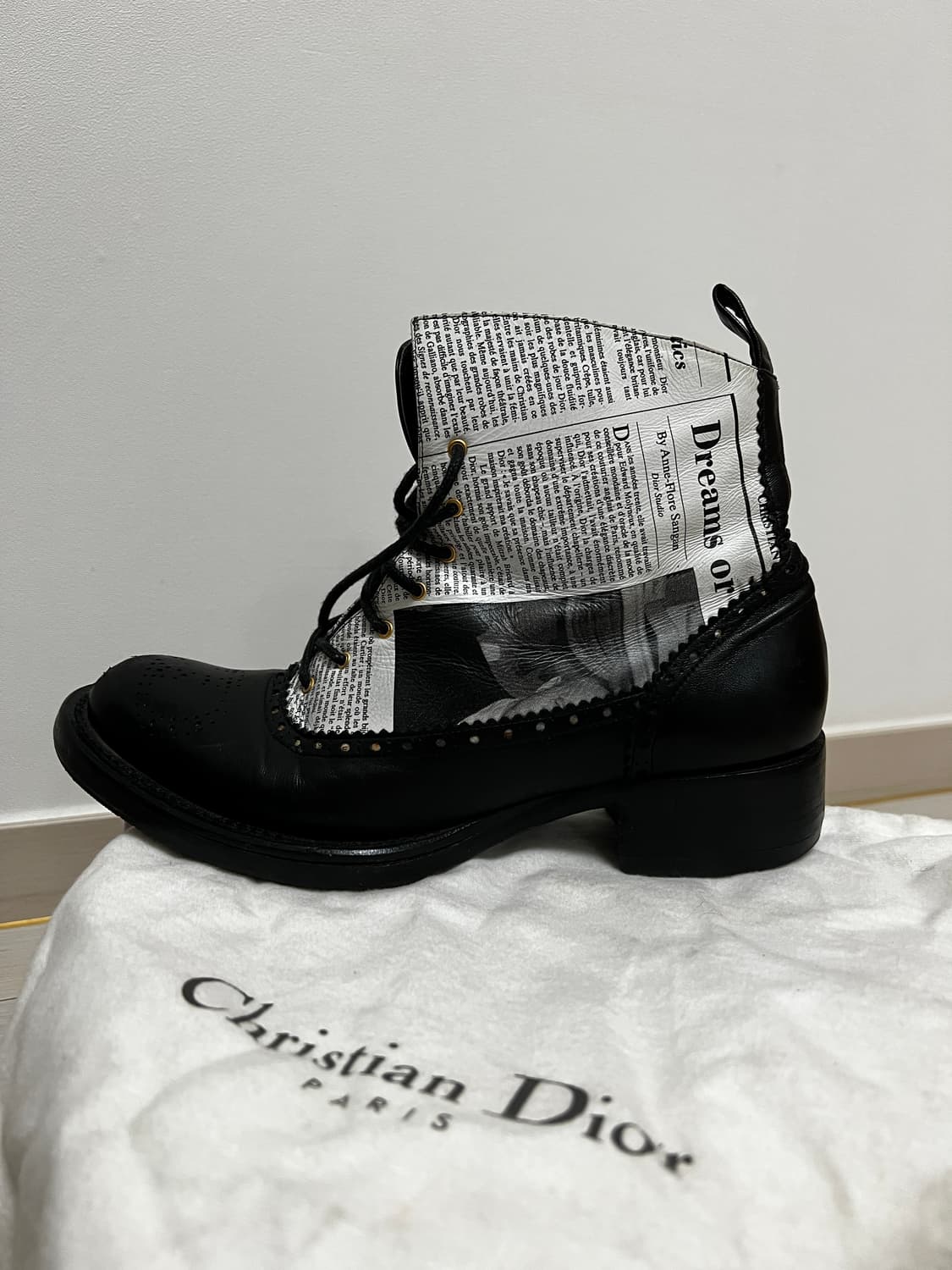 Dior Galliano Newspaper Boots 상품이미지7