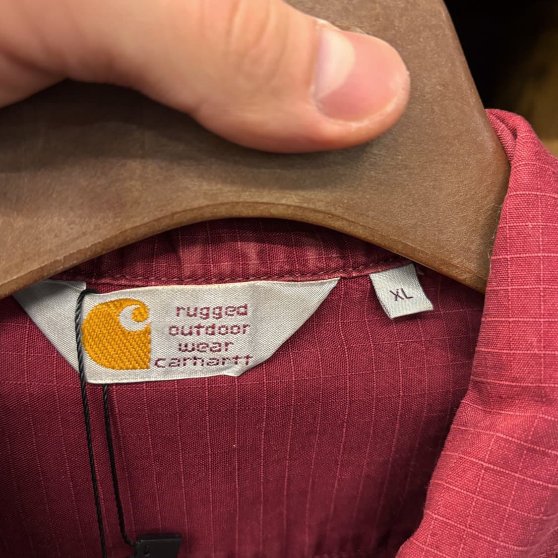 칼하트WIP 클래식 워크 헤비코튼 립스탑 미션셔츠 플랩포켓 N654 상품이미지6