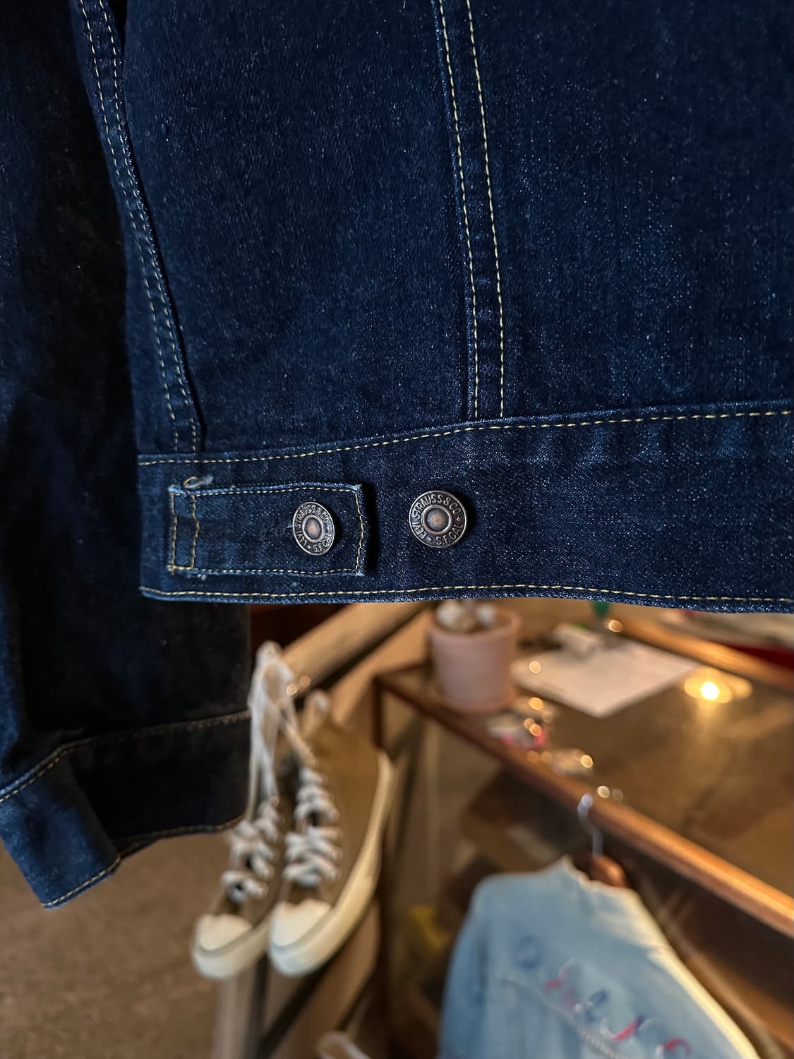 90s USA 발렌시아 빈티지 리바이스 557xx 3세대 데님 자켓 상품이미지5