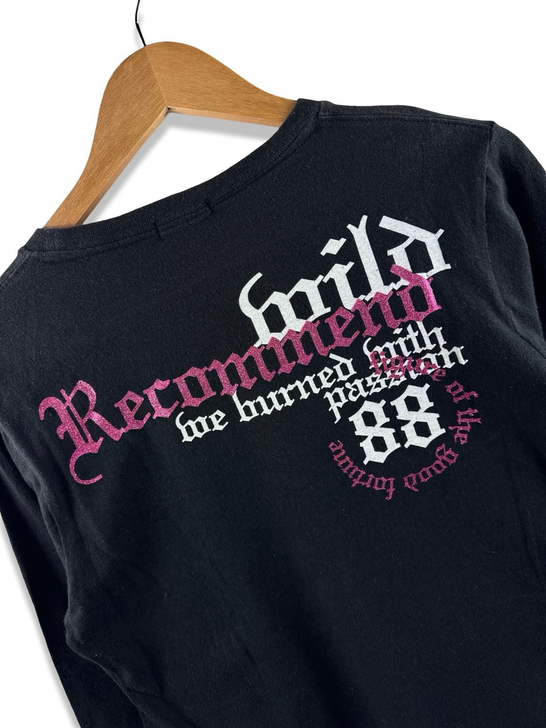 JPN Y2K 레터링 글리터 프린팅 롱슬리브2179 상품이미지5