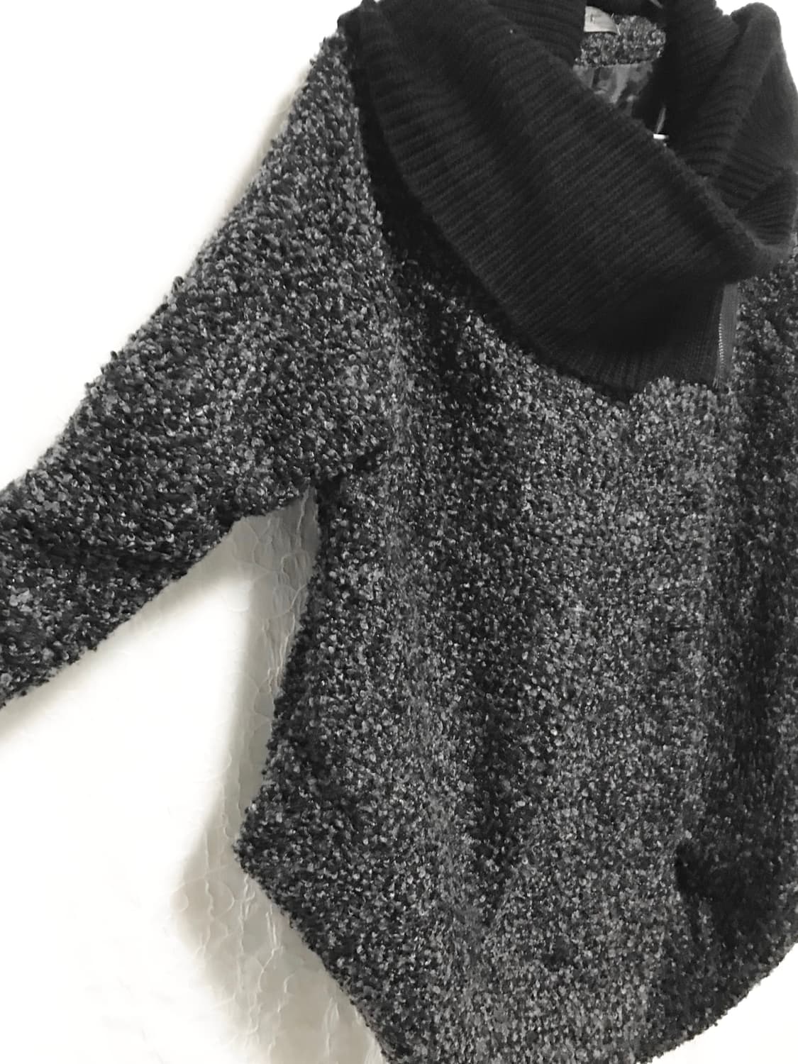 빈티지 아카이브 너드 드레이프 하이넥 덤블 자켓 코트 상품이미지5