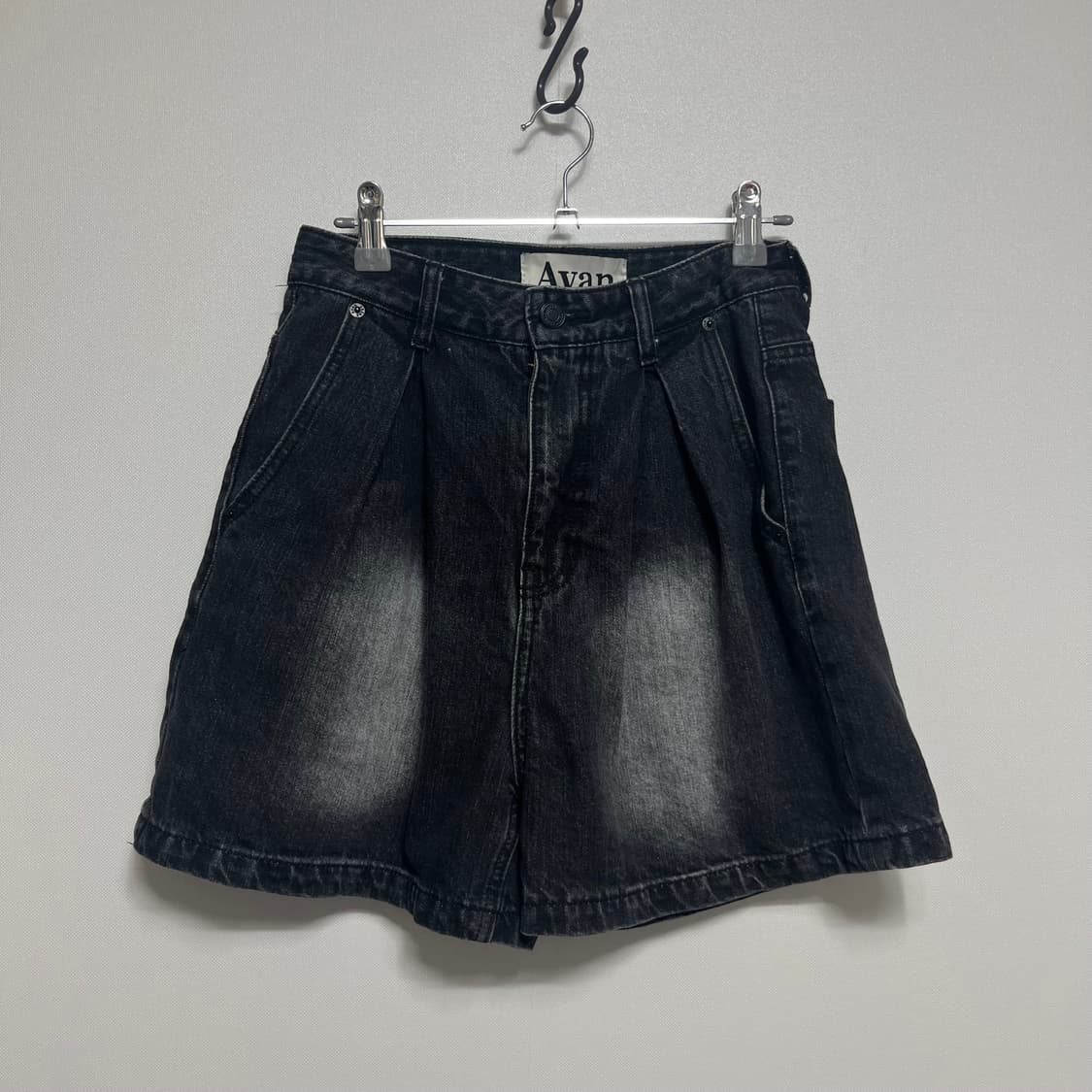 Avan 어반드레스 블랙 데님 반바지 S 상품이미지1