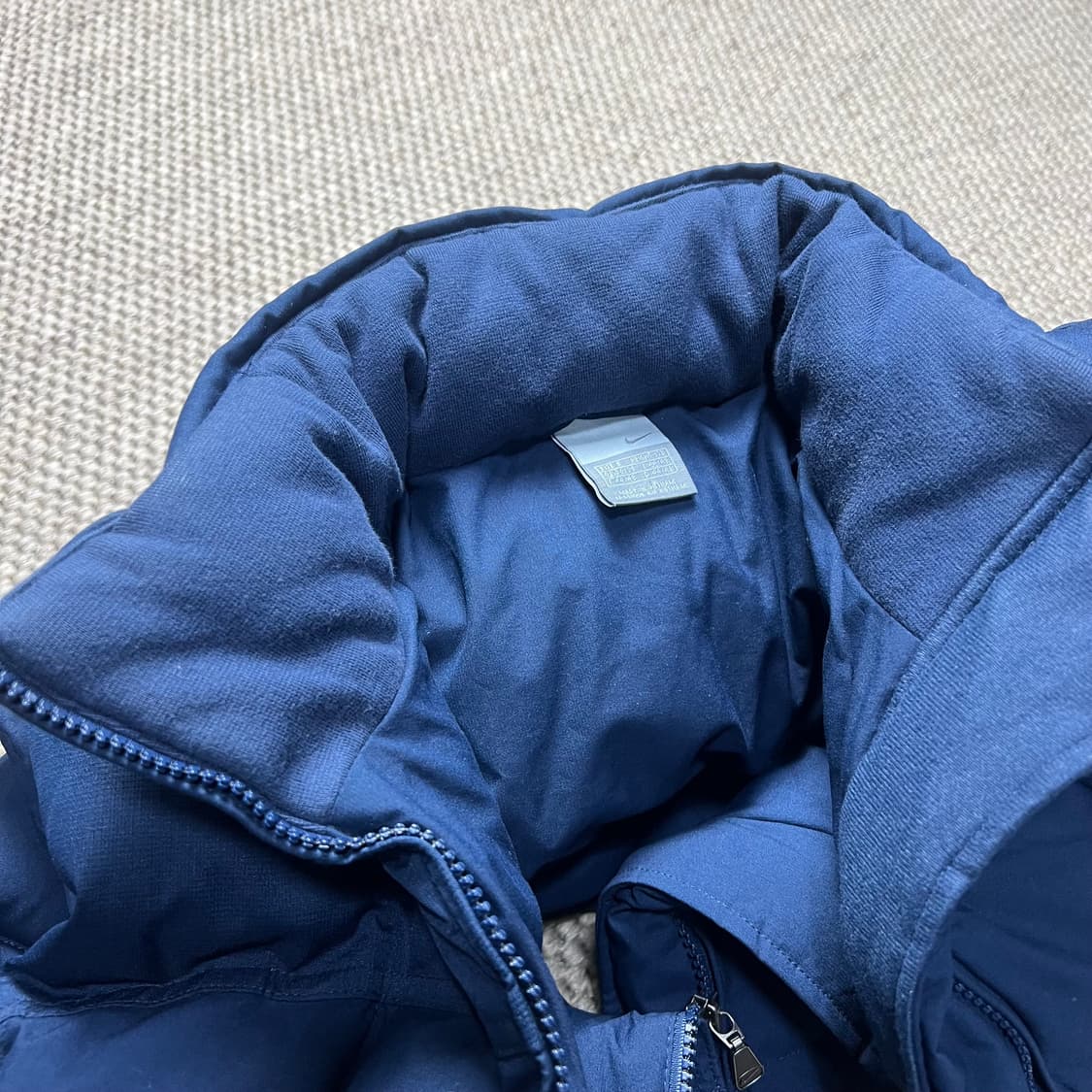나이키 퀄팅 패딩 조끼 네이비 S 상품이미지5