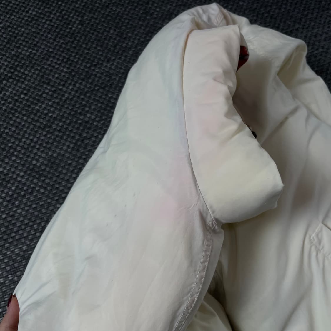 Lee 리 빈티지 오렌지 퍼플 패턴 리버시블 패딩 상품이미지8