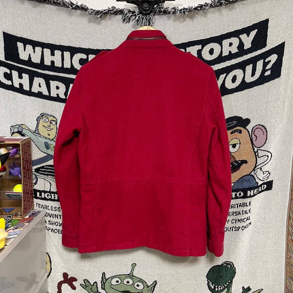 Ships jet blue 일본 빈티지 레드 버튼 자켓 상품이미지4